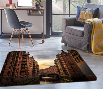 3D River Building 35197 Non Slip Rug Mat