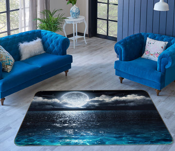 3D Surface Moon 35143 Non Slip Rug Mat