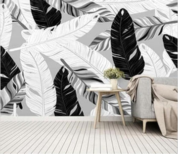 3D Black And White Feather 2064 Wall Murals Wallpaper AJ Wallpaper 2 