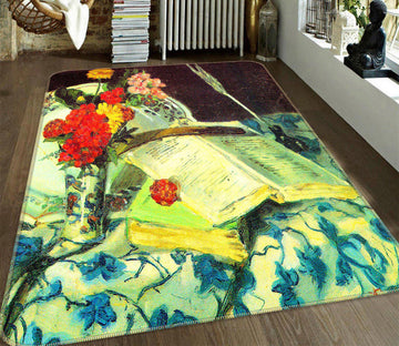 3D Vase Book 76217 Non Slip Rug Mat
