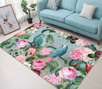 3D Bird Friends 1028 Andrea haase Rug Non Slip Rug Mat Mat AJ Creativity Home 