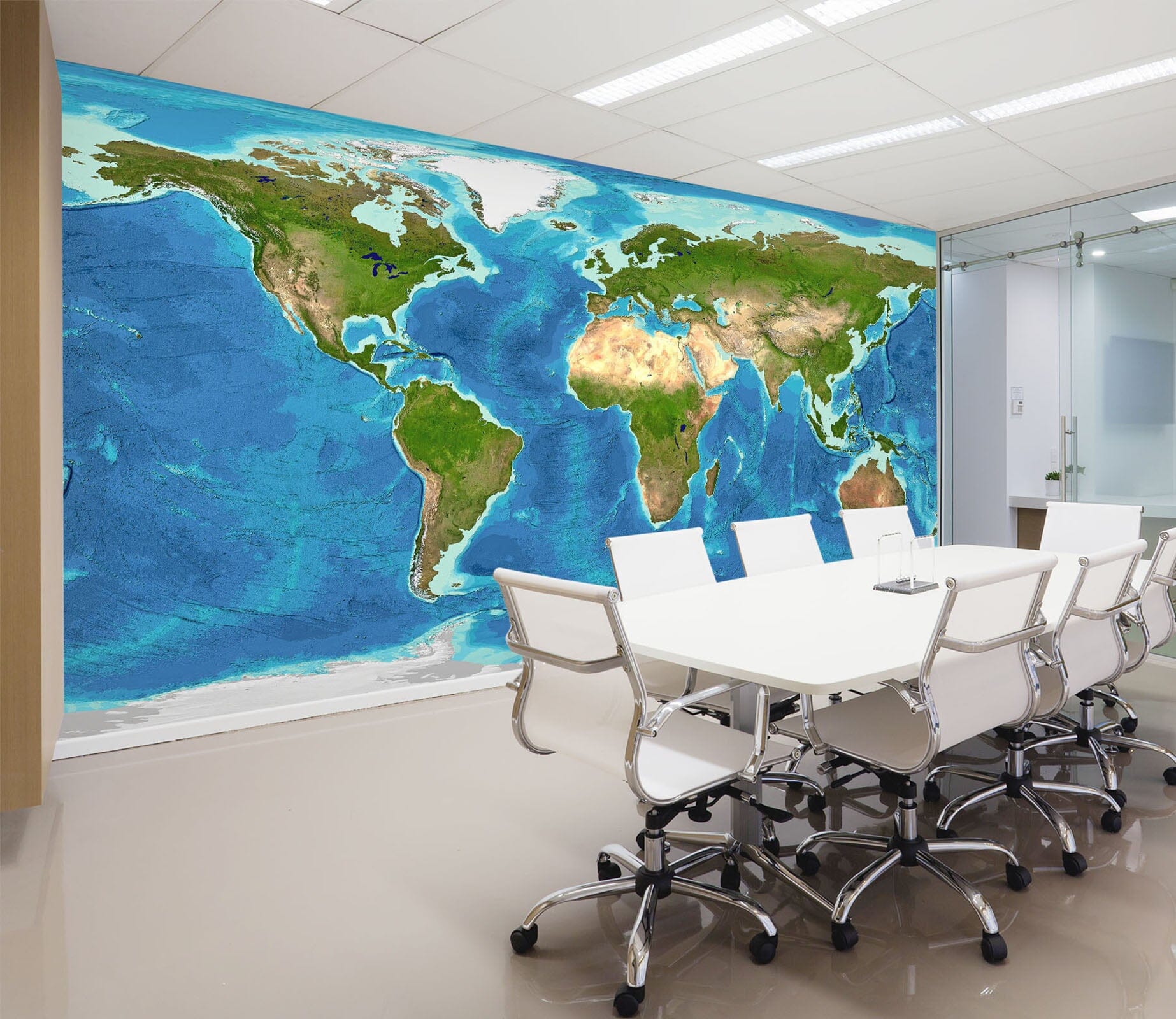3D Sea Island 2147 World Map Wall Murals Wallpaper AJ Wallpaper 2 