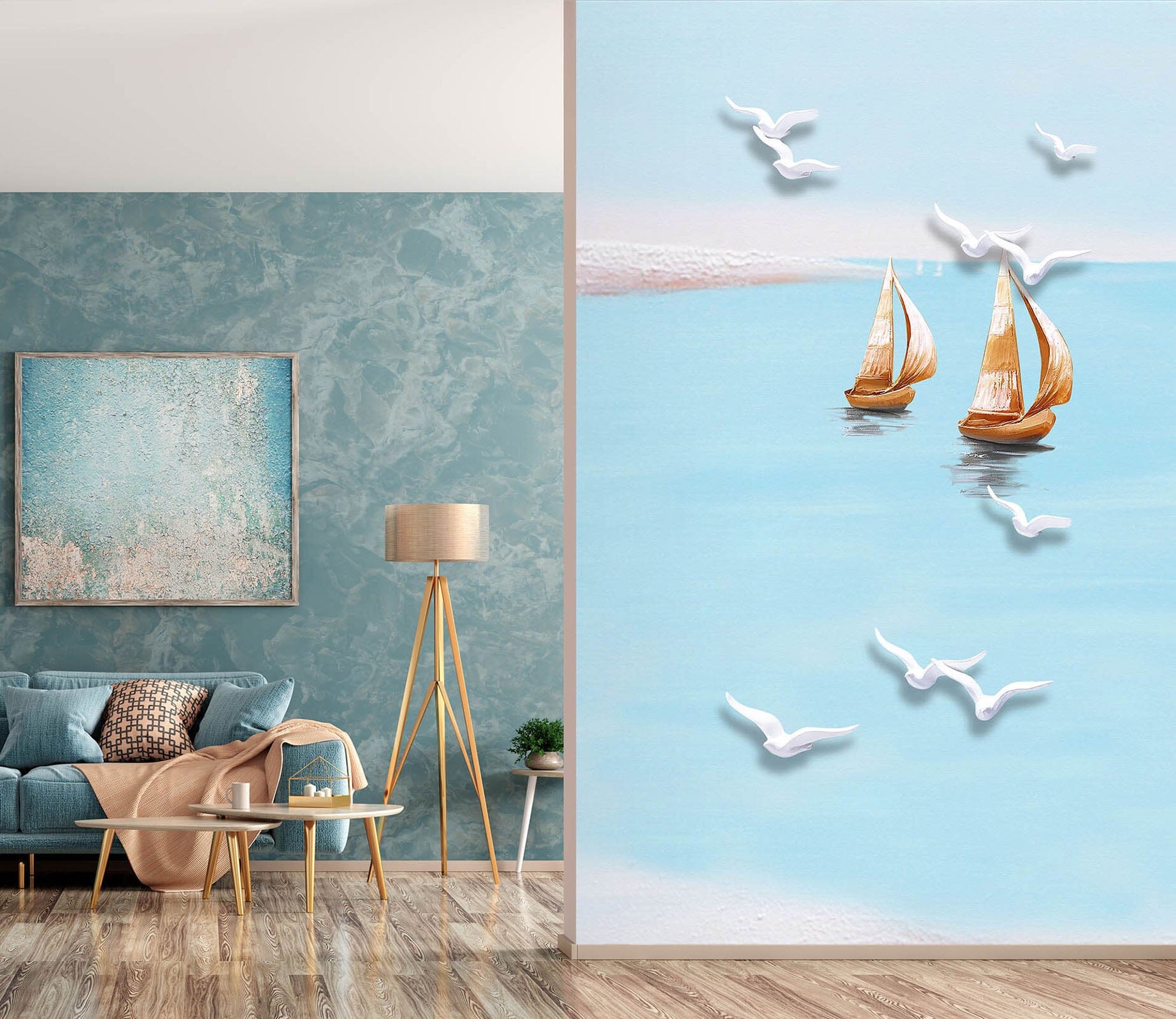 3D Asuka Boat 1830 Wall Murals Wallpaper AJ Wallpaper 2 