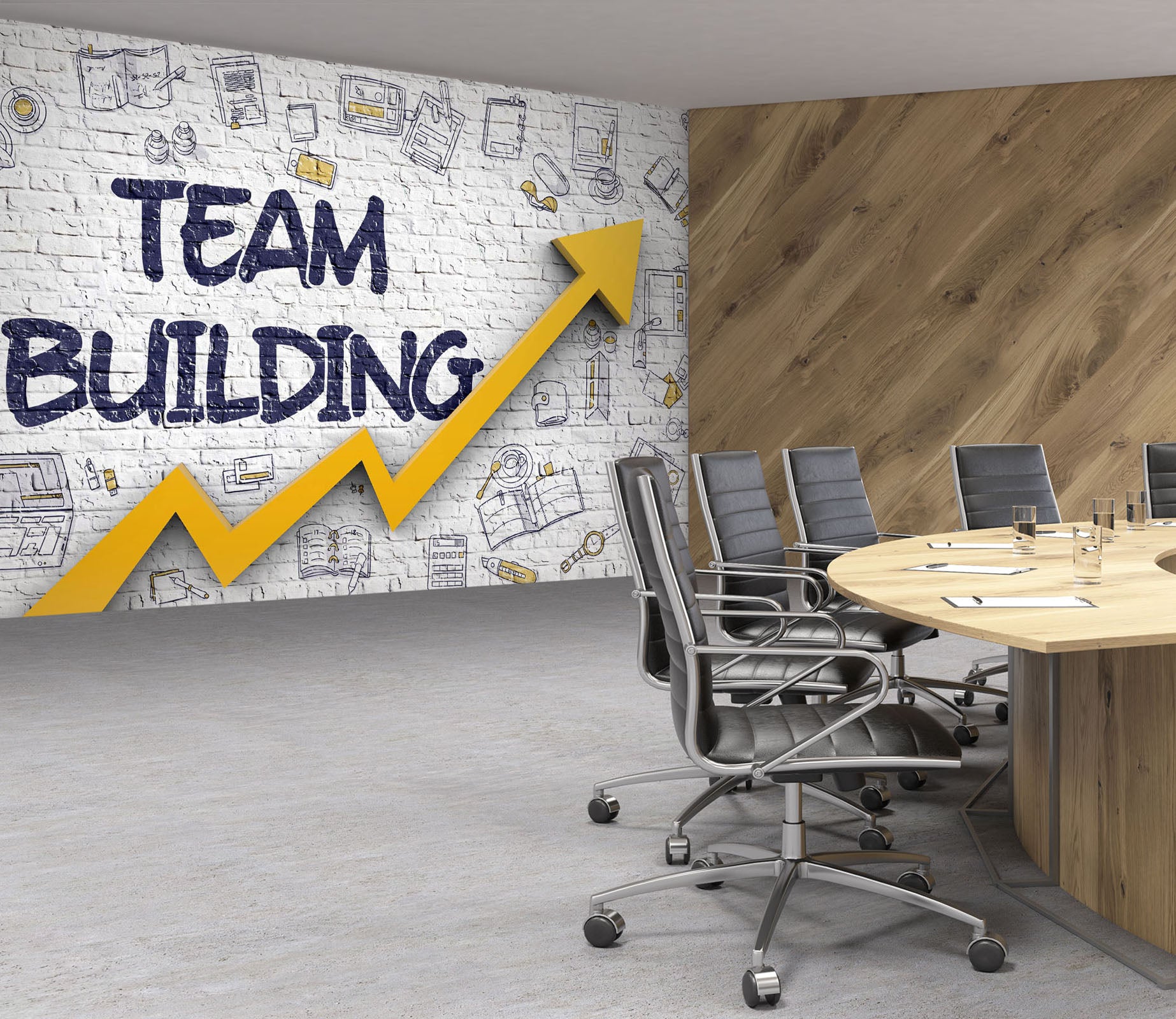 3D Cartoon Book 042 Wall Murals