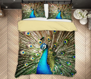 3D Peacock 59216 Bed Pillowcases Quilt