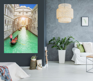 3D Boat Venice 1001 Wall Sticker