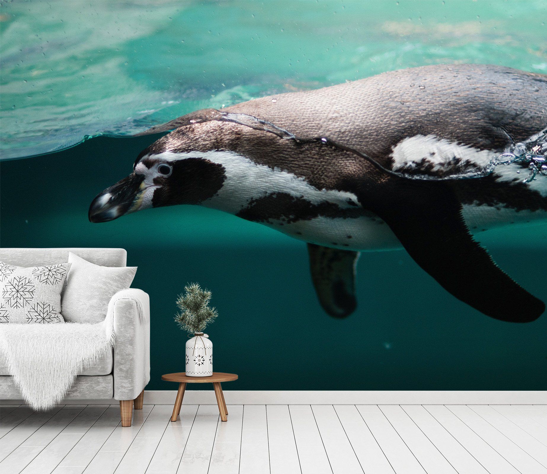 3D Swimming Dolphin 221 Wallpaper AJ Wallpaper 