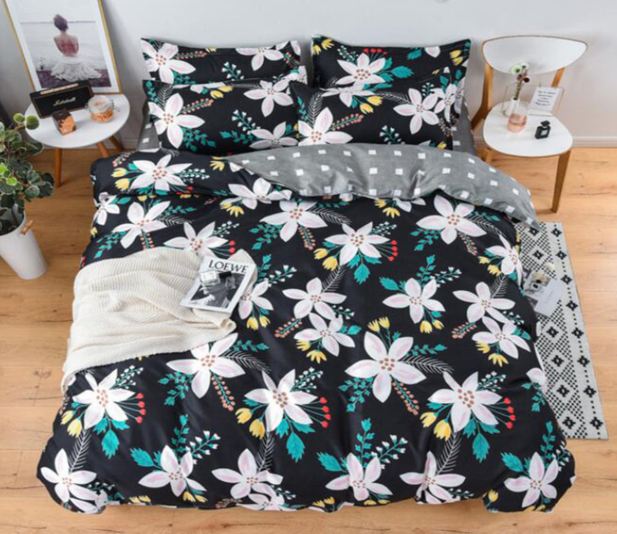 3D Flower Pattern 12123 Bed Pillowcases Quilt