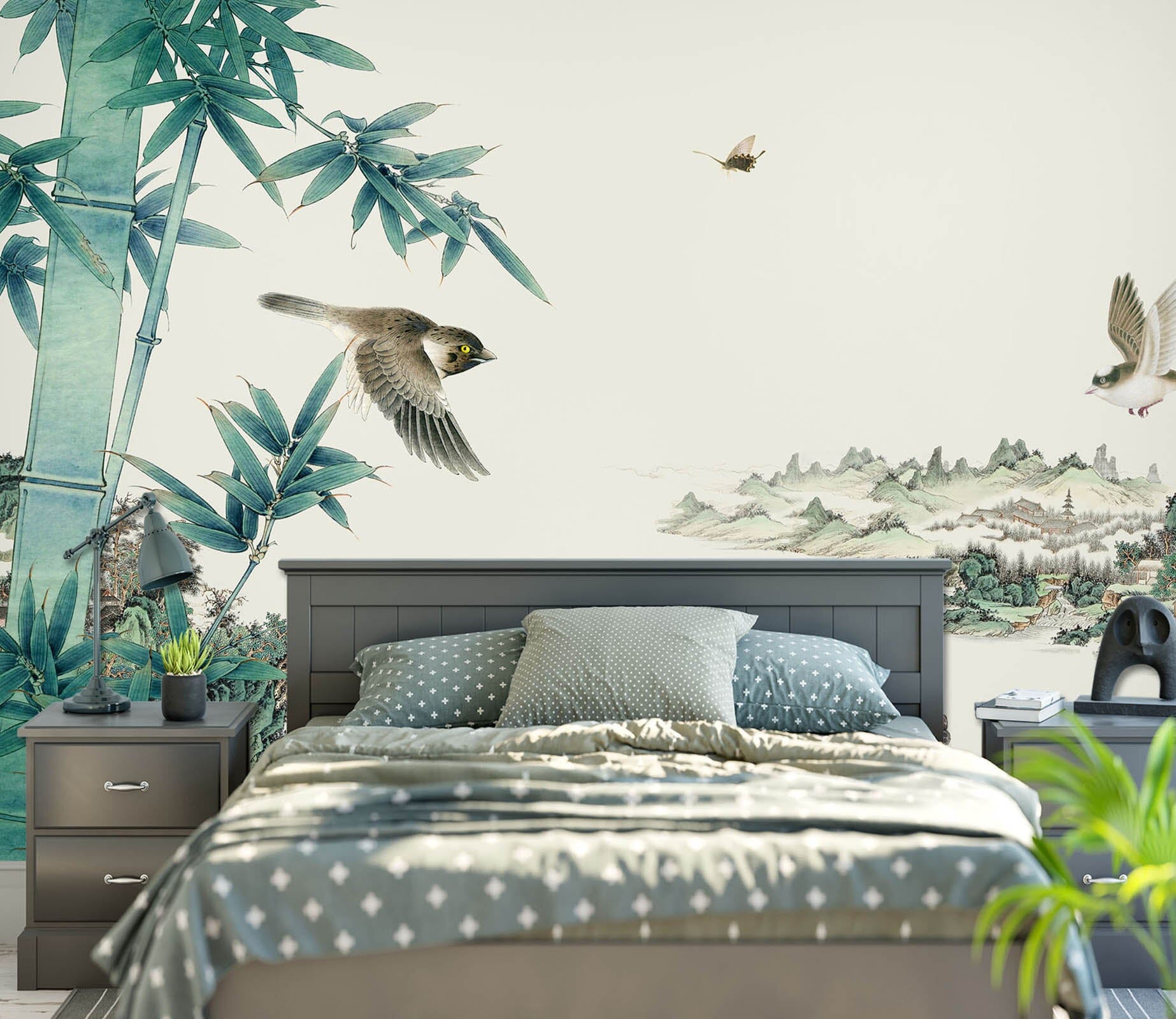 3D Idyllic Bamboo Forest 1631 Wall Murals Wallpaper AJ Wallpaper 2 