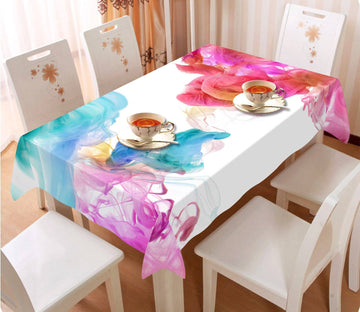 3D Two Color Gouache 4 Tablecloths Wallpaper AJ Wallpaper 