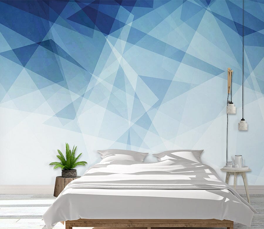 3D Simple Blue WG137 Wall Murals Wallpaper AJ Wallpaper 2 