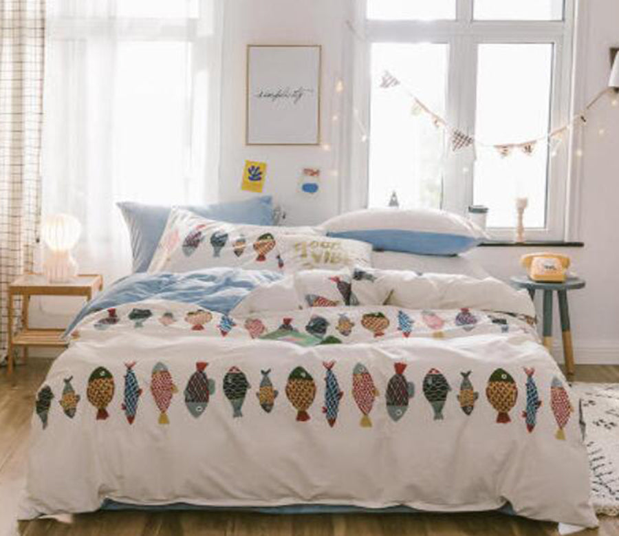 3D Color Fish 30146 Bed Pillowcases Quilt