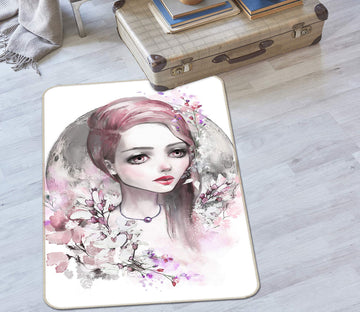 3D Pretty Girl 37098 Non Slip Rug Mat