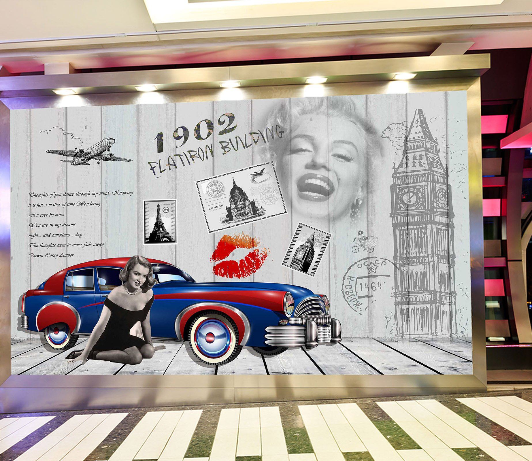 3D Building Retro Style 143 Wall Murals Wallpaper AJ Wallpaper 2 