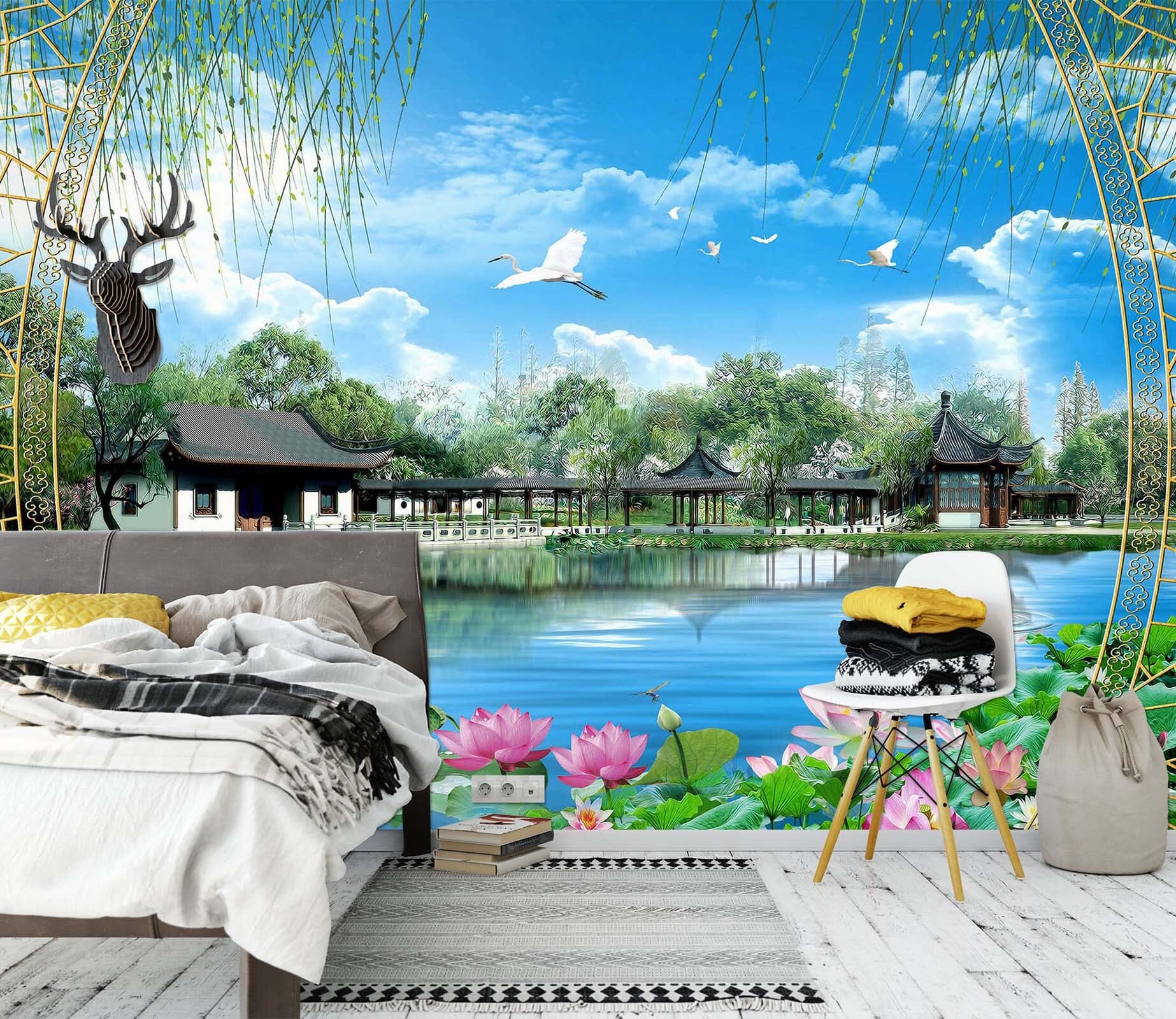 3D Spring Park 1623 Wall Murals Wallpaper AJ Wallpaper 2 