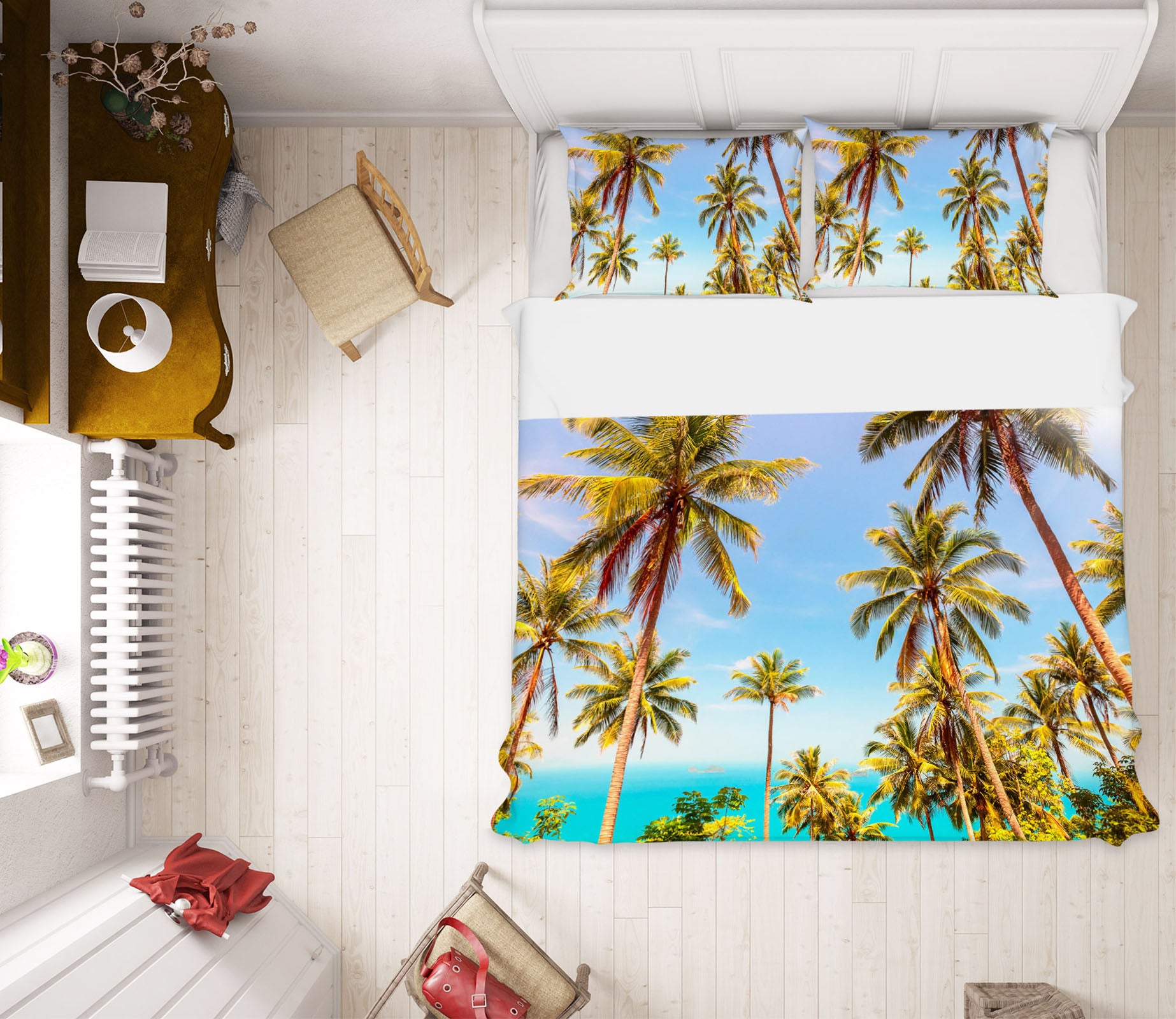 3D Coconut Grove 61130 Bed Pillowcases Quilt