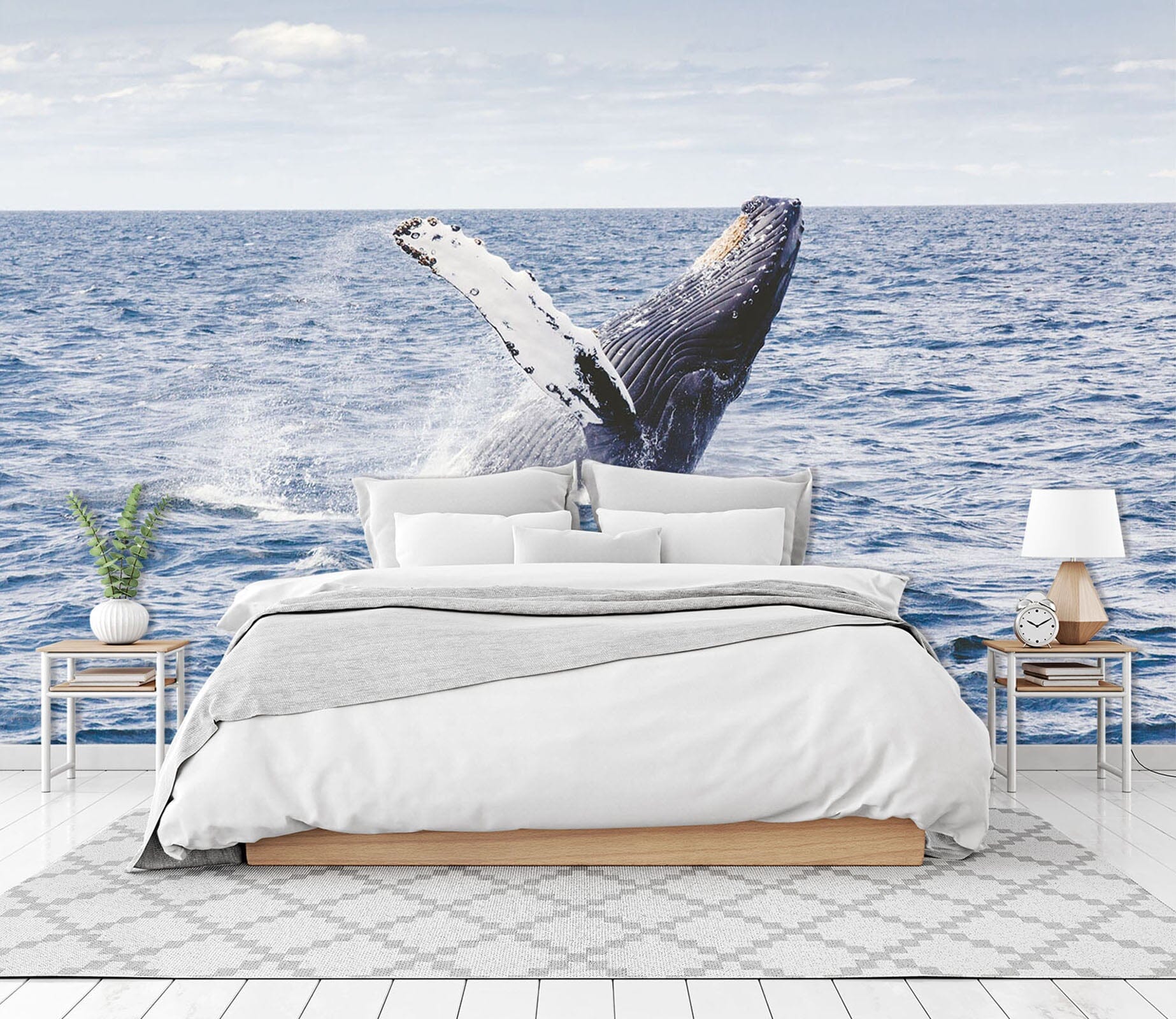3D Whale Sea 159 Wall Murals Wallpaper AJ Wallpaper 2 