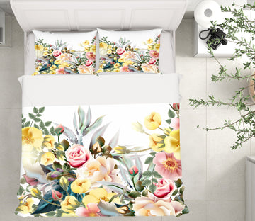 3D Flowers 15045 Bed Pillowcases Quilt
