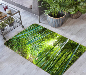 3D Bamboo Forest 76259 Non Slip Rug Mat