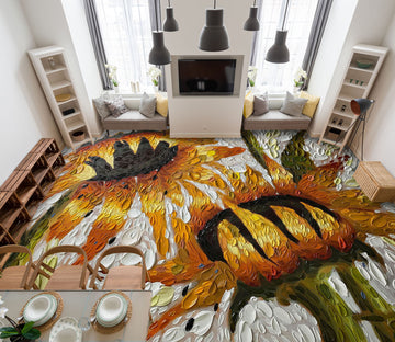 3D Sunflower 102170 Dena Tollefson Floor Mural