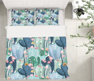3D Cactus 15052 Bed Pillowcases Quilt