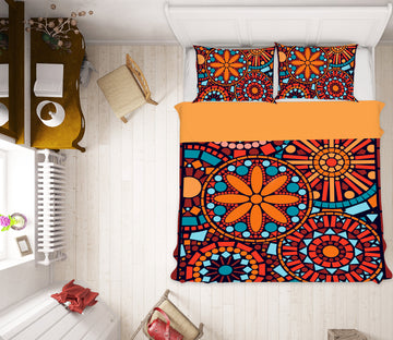 3D Red Pattern 13179 Bed Pillowcases Quilt
