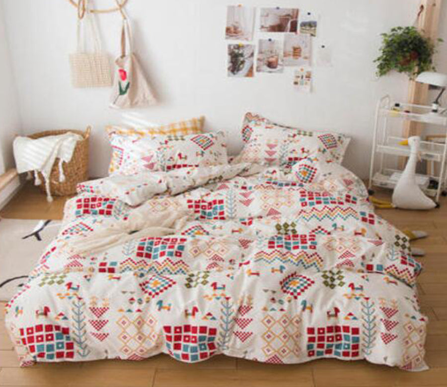 3D Rhombus Square Pattern 13195 Bed Pillowcases Quilt
