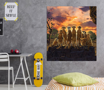 3D Meerkats Def 052 Vincent Hie Wall Sticker Wallpaper AJ Wallpaper 2 