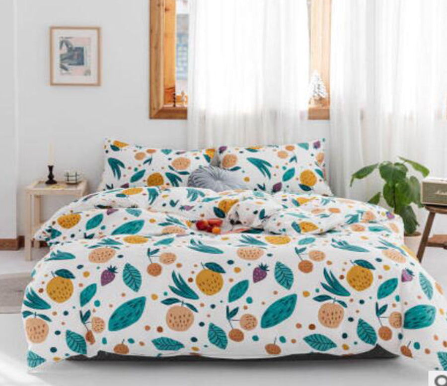 3D Leaf Fruit Pattern 15110 Bed Pillowcases Quilt