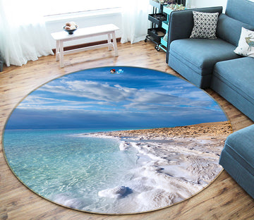 3D Seaside 66167 Round Non Slip Rug Mat