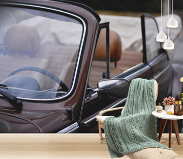 3D Convertible Beetle 202 Vehicle Wall Murals