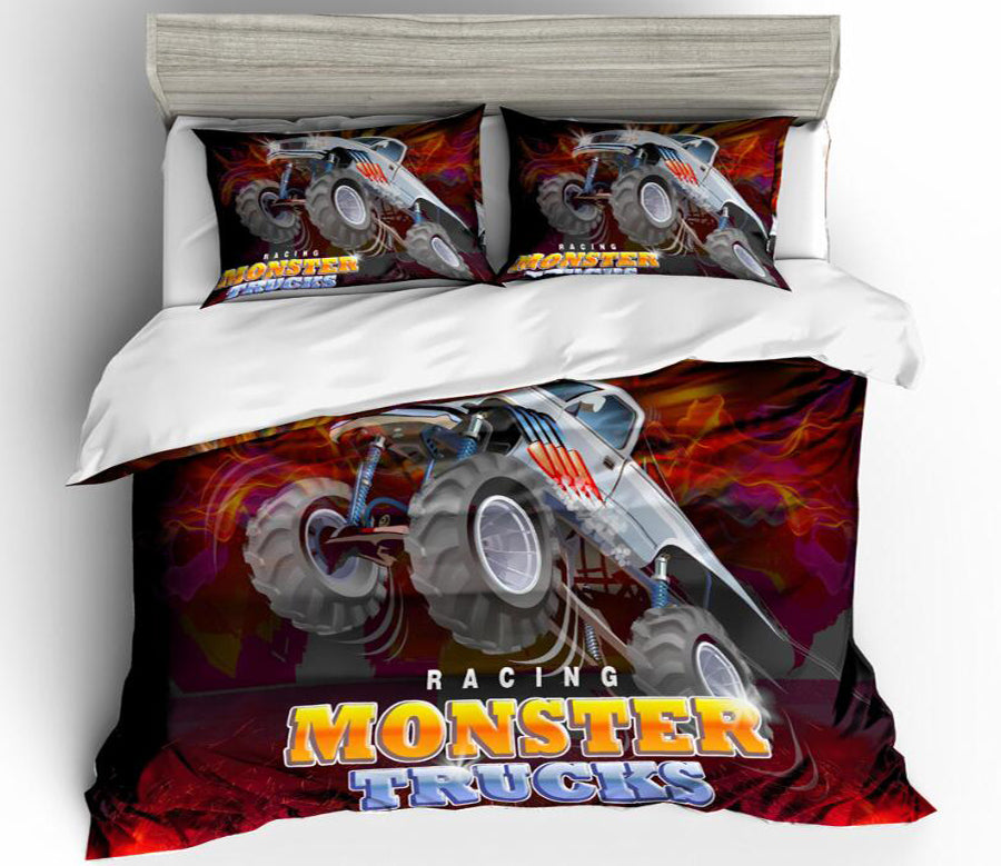 3D Speeding Car 1125 Bed Pillowcases Quilt