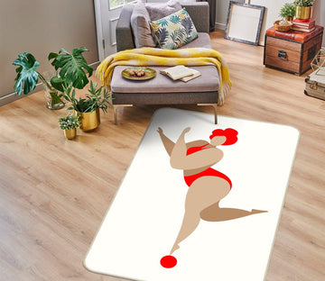 3D Red Dancing Queen 1033 Boris Draschoff Rug Non Slip Rug Mat Mat AJ Creativity Home 