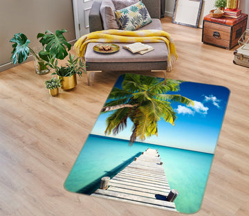 3D Coconut Bridge Corridor 77246 Non Slip Rug Mat
