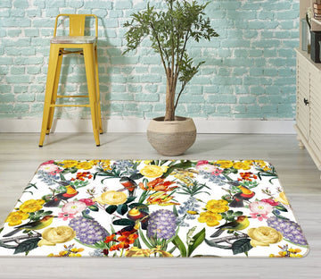 3D Painted Flowers 138 Uta Naumann Rug Non Slip Rug Mat Mat AJ Creativity Home 