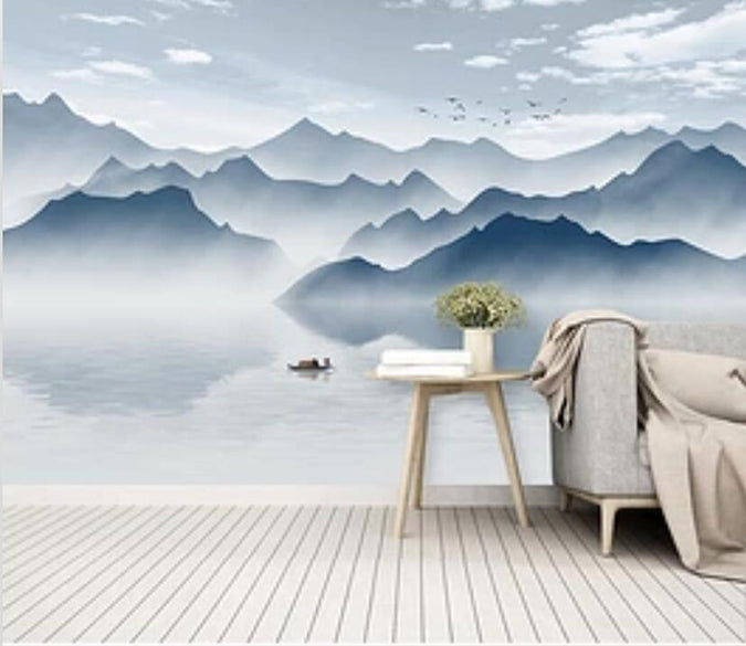 3D Valley River 1330 Wall Murals Wallpaper AJ Wallpaper 2 