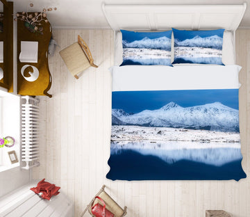 3D Snow Mountain 2160 Marco Carmassi Bedding Bed Pillowcases Quilt Quiet Covers AJ Creativity Home 