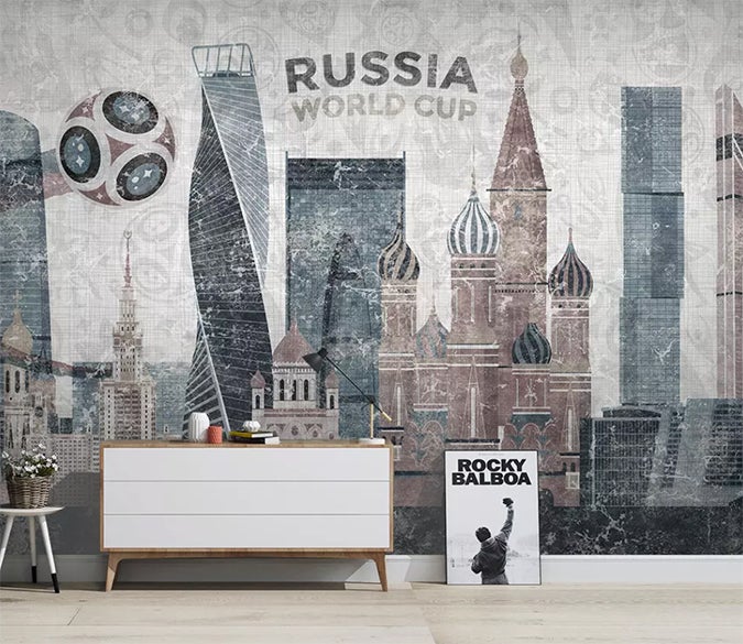 3D High-rise Building 555 Wall Murals Wallpaper AJ Wallpaper 2 