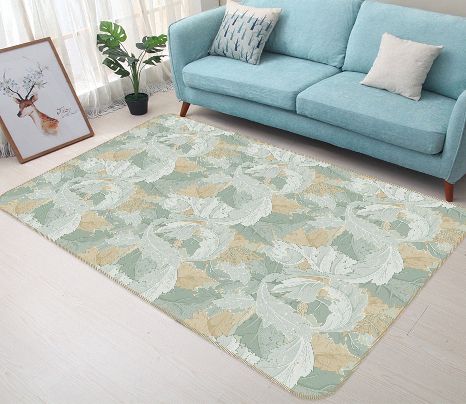 3D Pattern 33002 Non Slip Rug Mat