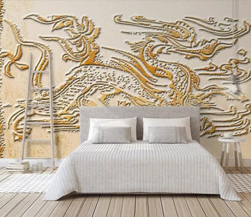 3D Carving Dragon 3017 Wall Murals Wallpaper AJ Wallpaper 2 