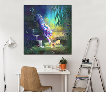 3D White Tiger 116 Rose Catherine Khan Wall Sticker Wallpaper AJ Wallpaper 2 