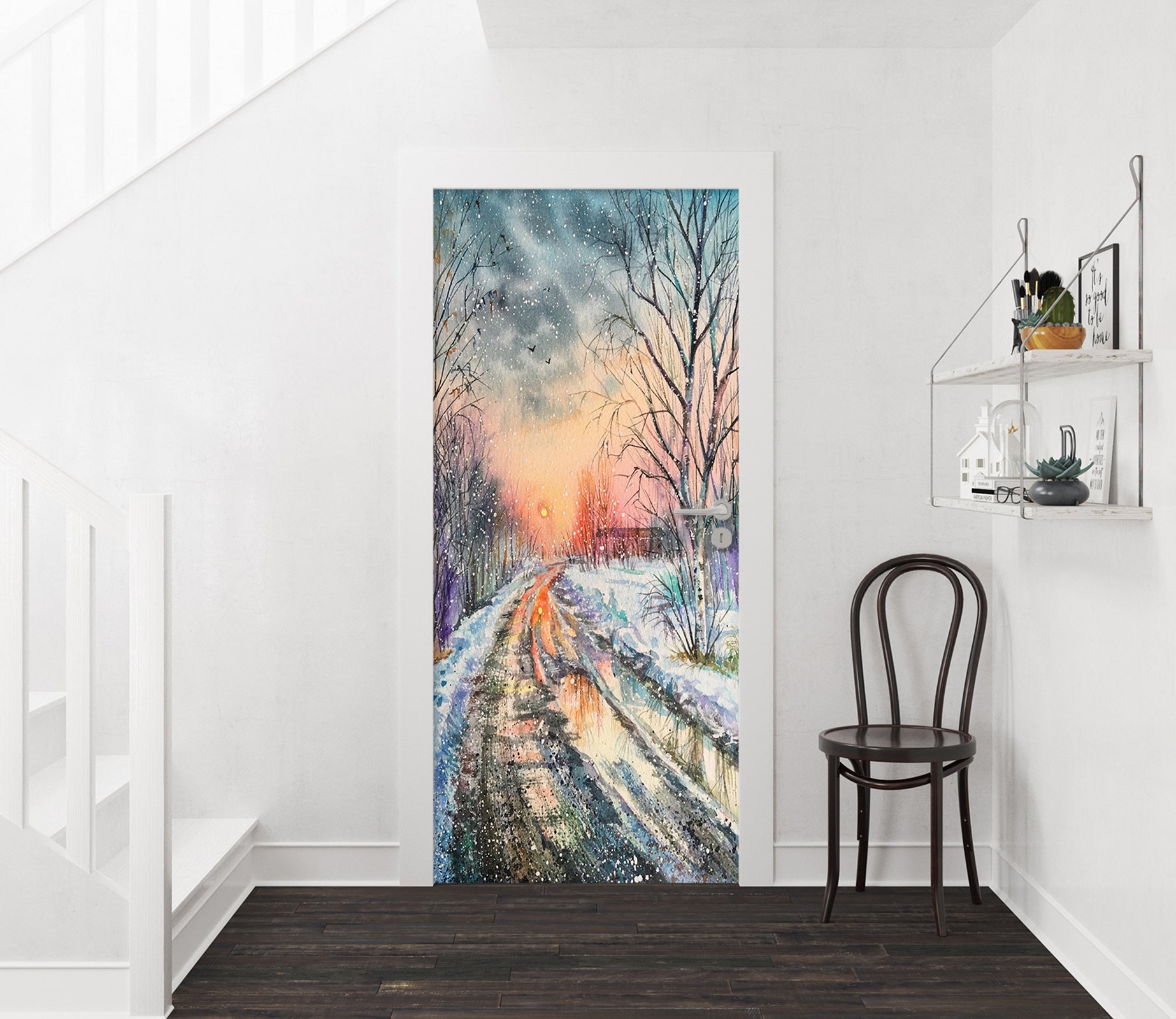 3D Snow Trail 25190 Door Mural