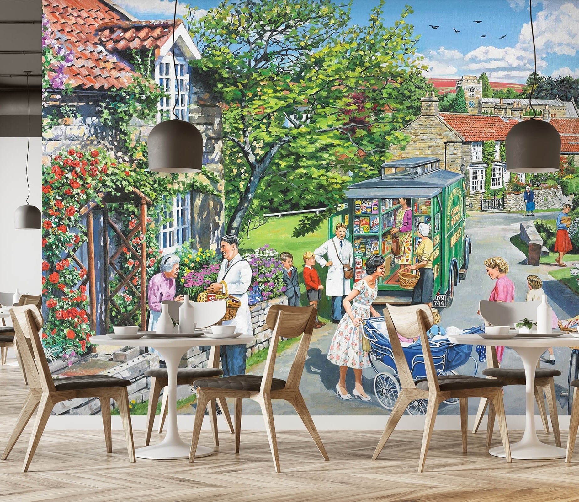 3D The Mobile Shop 1060 Trevor Mitchell Wall Mural Wall Murals Wallpaper AJ Wallpaper 2 