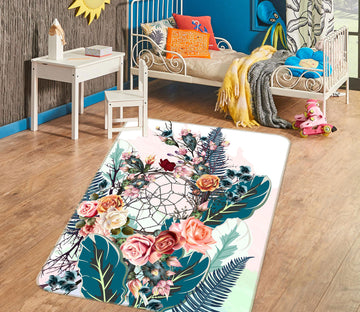 3D Flower Bush 37111 Non Slip Rug Mat
