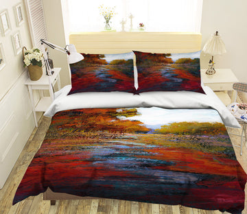 3D Autumn Maple 1045 Michael Tienhaara Bedding Bed Pillowcases Quilt