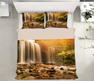 3D Waterfall 12186 Bed Pillowcases Quilt