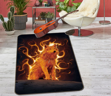 3D Phoenix Wolf Def 1058 Vincent Hie Rug Non Slip Rug Mat Mat AJ Creativity Home 