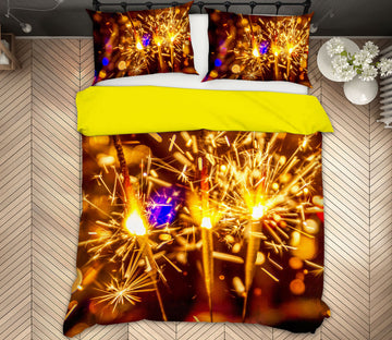 3D Fireworks 14028 Bed Pillowcases Quilt