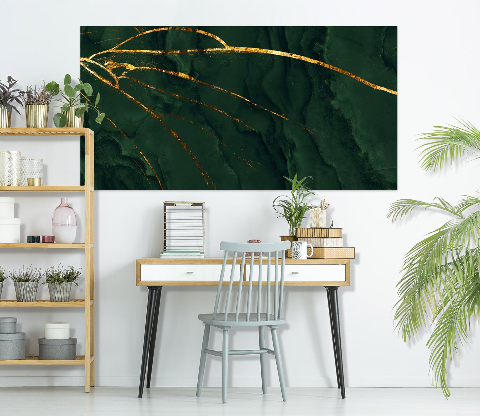 3D Green Texture 1101 Wall Sticker