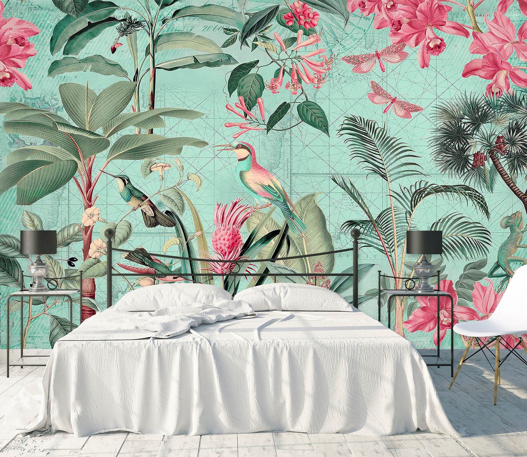 3D Flowers Leaves 1024 Andrea haase Wall Mural Wall Murals Wallpaper AJ Wallpaper 2 